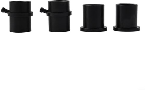 Qualoramall Set di 4 boccole per cuscinetto ruota anteriore per tosaerba, include 2 boccole flangiate e 2 boccole con raccordi per grasso, compatibili con i modelli 741-0990, 741-