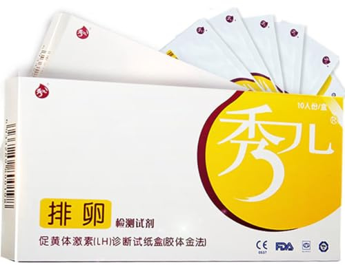 UPKOCH Kit Test Ovulazione 10 Pezzi Monouso Strisce Reattive Precise Materiale Sicuro per Monitoraggio Fertilità Femminile Uso Domestico e Trasporto Facile