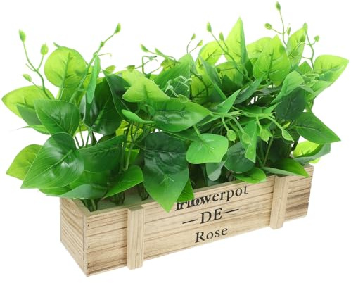 Ciieeo Artificial Golden Pothos Plant with Pot, 30cm Faux Greenery Bonsai, Silk Leaf Home Décor for Living Room, Office Spring Centerpiece and Desktop Ornament