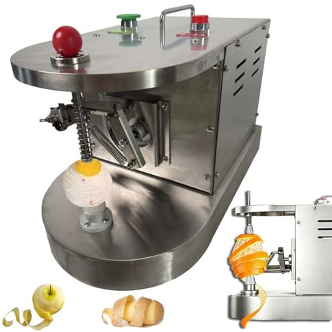 Máquina peladora automática de naranja limón, peladora eléctrica de frutas de acero inoxidable para cítricos, kiwi, verduras, herramienta removedor de piel para cocina comercial