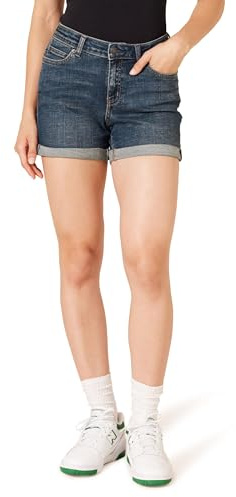 Amazon Essentials Women's Slim-Fit Mid-Rise 4” (10.2cm) Denim Shorts