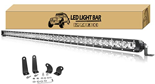 Willpower Led Lichtleiste Balken 12V 24V 43 210W für Auto Offroad KFZ | Lightbar Arbeitsscheinwerfer Scheinwerfer, 6000K Weiß, IP67 Wasserdicht, Beleuchtung für Traktor ATV Boot Quad Fahrzeuge