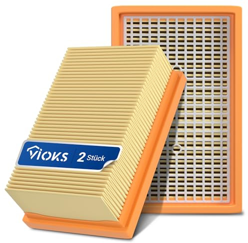 VIOKS Uppsättning 2 x dammsugarfilter ersättning för Kärcher filter KFI 4410 2.863-005.0 28630050 MV4 MV6 WD4 WD5 WD6 – filter för dammsugare Kärcher WD4 filter Kärcher WD5 filter Kärcher WD6 filter