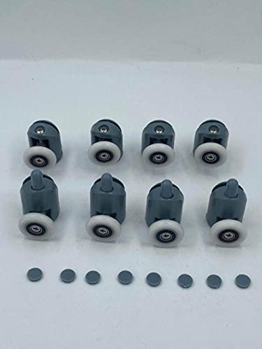 AFUDER Cabine doccia con puleggia doccia/rullo da bagno con doccia/guide/ruote/carrucole di diametro 20 mm/22 mm/23 mm/25 mm/27 mm