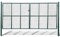 Susany Cancello da Giardino per Recinzione in Rete Acciaio Verde 415x125/175/200/225/250 cm,Cancello Doppia Anta,Cancello per Esterno,Cancello Doppia Battente,Cancello in Metallo,Cancello in Acciaio