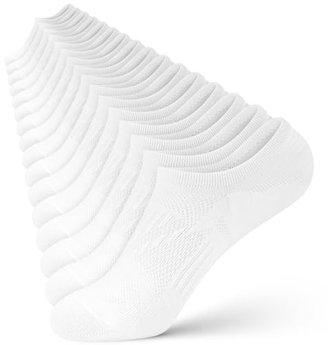 wernies 8 Pairs No Show Socks for Women,Low Cut Invisible Casual Short Ankle Socks for women White 5-8