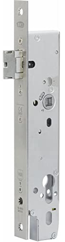 BKS B-19700-00-U-8 Fluchttürschloss Selbstverriegelndes Türschloss DM35, elektrisch kuppelbares Schloss für 1 Türflügel Edelstahl 1970, Silber