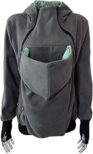 Portabebés 3 En 1 Para Mujer - Chaqueta De Caparazón Blando Con Capucha Para Mamá Y Bebé - Maternidad Manga Con Ocio Otoño E Invierno Extraíble 2,XXL
