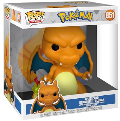 Funko POP! Jumbo: Pokemon - Charizard - Vinylfigur för samlare - Presentidé - Officiell Merchandise - Leksaker för barn och vuxna - Fans av videospel - Modellfigur för samlare och utställning