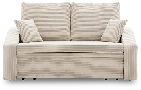 Sofa Dorma mit schlaffunktion, einfacher Aufbau, modernes Design, polstermöbel. Schlafcouch zum Wohnzimmer. Widerstandsfähiges, Minimalistisches Design (POSO 100)