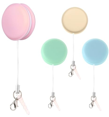 Toddmomy 4pcs Macaron Phone Screen Wipes Screen Cleaners for Smartphones Decorative Cellphone Lanyards