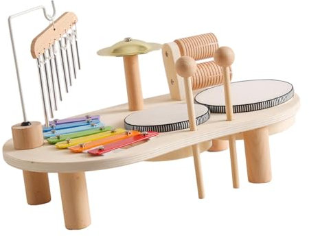TTETTZ Xylophon Drum Set Party Favors Holz Percussion für Kinder Kinder Kleinkinder