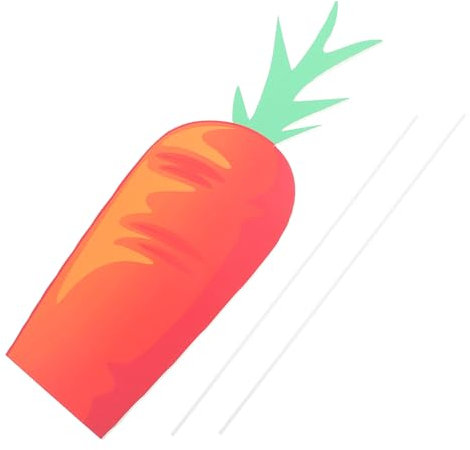 Milisten Décoration de Pelouse de Pâques en Forme de Carotte Réaliste pour Décorations de Jardin