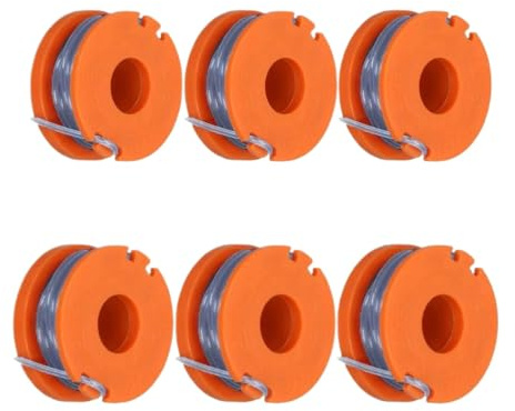 YUETTYY 3/6 Pack Replacement Strimmer Spool & Line for Argos McGregor MCT1825 Grass Trimmer Brush Cutter,Autofeed Spools Replacement Trimmer Refills