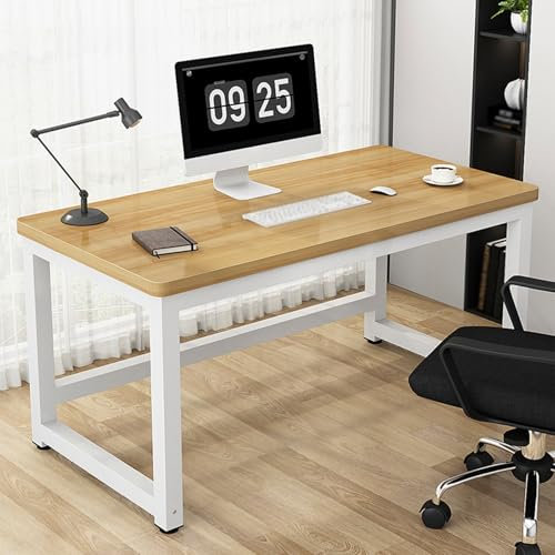 JHDXL Computertisch, Bürotisch, Arbeitsplatz, stabiler Schreibtisch für kleine Räume, Konferenzen, Meetings, Seminartisch, für Heimbüro, Schreiben, Arbeitszimmer (Walnussholz, 1100 x 60 cm)