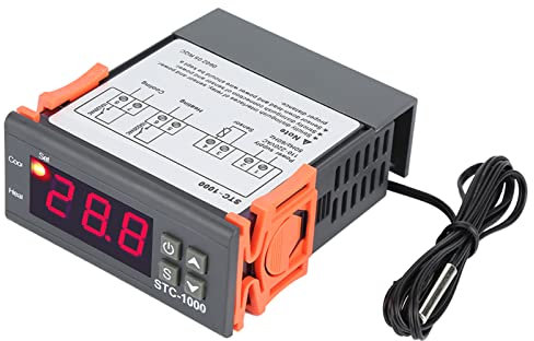 Digitaler Temperaturregler, Thermostatsteuerung 110 Bis 220 V, für Aquarien, Terrarien, Zoos, Paludarium, Hühnerbrutkasten mit Sensor