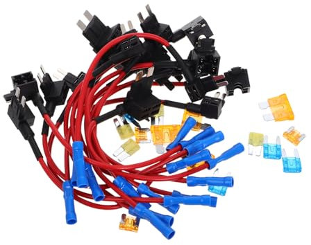 BUGUUYO 16stücke Teiliger Inline-sicherungshalter Kfz-sicherungshahn Mini-sicherungshaltern Für Autos Und Wohnmobile Wasserdichter Schutz Für Elektrische Systeme