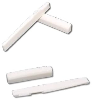 Steg-Sattel und Sattel für Akustikgitarre, 4 Stück, 2 Sets, echtes Rinderknochen-Zubehör für 6-saitige Gitarre