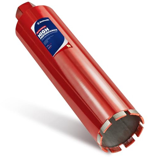DaduoRi Premium 4 Wet Core Drill Bit for Hard Concrete with High-Density Diamond, Precision-Welded Segments, 1-1/4-7 UNC x 14 Depth, Industrial Grade for Concrete Rebar, Brick, Masonry, Asphalt