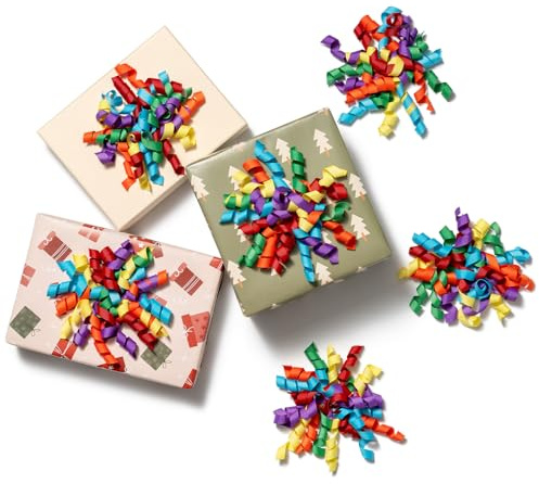 MORSUNBELA Geschenkband Geschenkschleifen Selbstklebende Schleifen 6 Stück Schleifen Deko Band für Hochzeit Geschenke Einpacken Urlaubsdekoration Gemischte