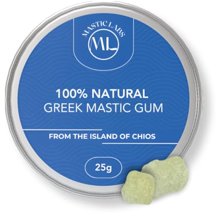 Mastic Labs Mastic grecque de Chios en résine pure pour digestion, santé bucco-dentaire, culinaire et alternative naturelle aux gommes à mâcher | Lacérations moyennes et grandes