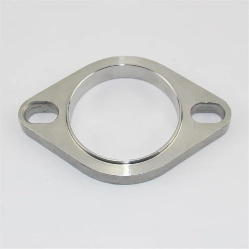 Tubo di Scarico Auto Flangia Mobile Universale Saldata A 2 Fori Da 51mm 63mm 76mm Per Tutti I Tubi Scarico E Le Attrezzature Automobili(51mm)