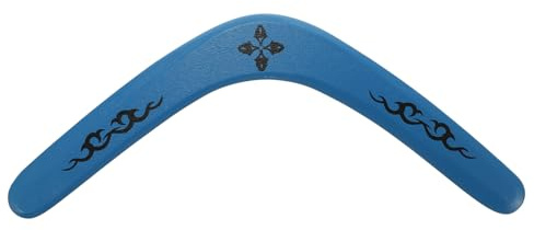 Anneome Boomerang in Legno per Bambini Giocattolo All'aperto Creativo e Divertente per Ragazzi e Ragazze Interazione Genitore-Figlio Blu