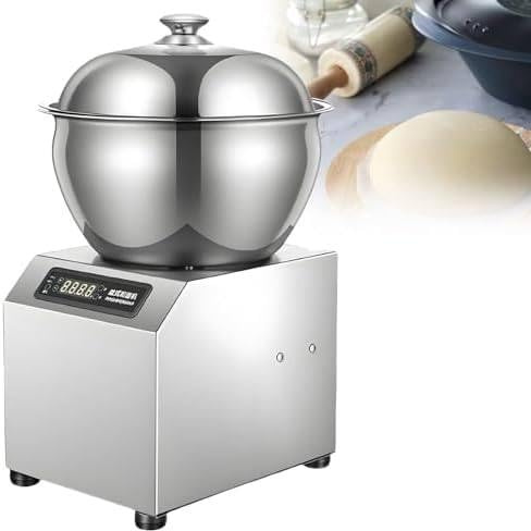 ByBoDi Commercial Spiral Dough Mixer Machine 2200W 1400rpm Electric Spiral Kneader with Dual Rotation, Heavy Duty Dough Maker for Bakery, Restaurant, Pizza, Bread Dough, Home Use 8KG