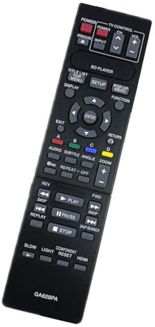 YUGSHNKFC Télécommande universelle ergonomique pour lecteurs DVD, bouton résistant à la décoloration et design convivial pour DVD