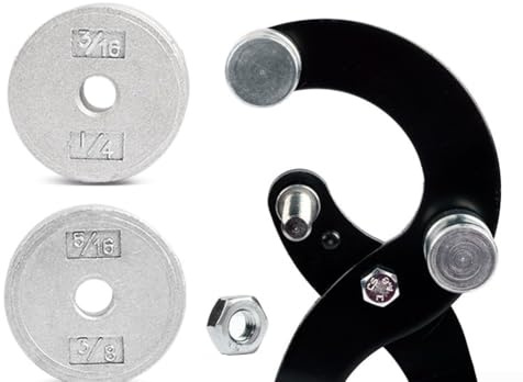 Rohrbiegezange für 3/16 bis 3/8 Zoll Bremsleitung – Chrom-Vanadium-Stahl-Rohrbiegewerkzeug mit doppelten Adaptern für Messing, Cop(rot)