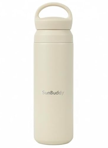 SunBuddy Stainless Steel Water Bottle, Vacuum Insulated, 12hrs Hot & 24hrs Cold Drinks, BPA Free, Metal Water Bottle 500ml, Leakproof Double Walled Thermal Flask for Kids, Travel, Gym, Sports | Keeps drinks cold for up to 24 hours and hot for up to 12 hours