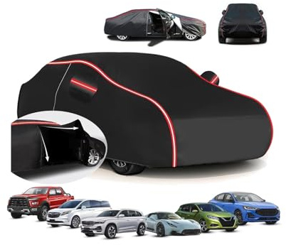 Car Cover for Jaguar XF X250 2007-2015 (496.1 x - x 146cm),All-Weather Car Cover - Rain/Snow Resistant + UV Protection + Dustproof + Breathable + Windproof Design