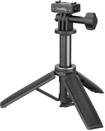 SMALLRIG Support bâton Selfie, bâton Selfie télescopique trépied de Table | avec adaptateur à dégagement rapide amovible, base à déploiement rapide et dragonne, pour Insta360 X5 / Ace Pro 2 – 6151