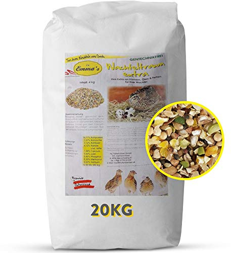 Emmas Wachtelfutter Wachteltraum Extra 20 kg Wachtel Legewachtel Geflügel