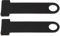 Helmet Strap D-Ring Lock, Qiilu Helmet Lock, Helmet Strap D-Ring Lock Stainless Steel Motorcycle, Steel Ring Lock Universal (Silver & Black)(Black)