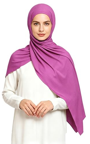 Lina & Lily Hijab Mujer de Jersey Modal, Bufanda Musulmana, Pañuelo para la Cabeza