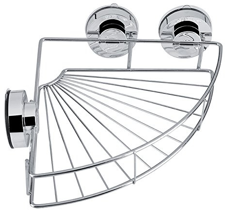 Haofy Estante de Ducha de Esquina Acero Inoxidable Ventosa para baño Cocina Inodoro Apto para baldosa Vidrio marmol Metal Soporta champú Gel Cuerpo Almacenamiento baño Ahorro Espacio