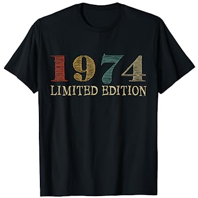 51. Geburtstag Mann Frau 51 Jahre 1974 Deko Lustig Geschenk T-Shirt