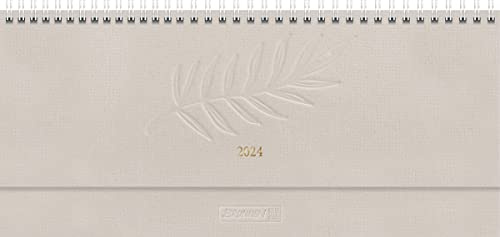 BRUNNEN Wochenkalender Modell 772 2024 2 Seiten = 1 Woche Blattgröße 29,7 x 10,5 cm hanf