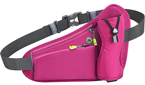 Sports Hydration Belt Bag Running Belt Waist Pack Bum Bag with Water Bottle Holder for Men Women Running Cycling Hiking Walking JIANNI