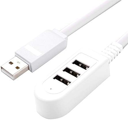 White USB Splitter 3USB Multifunction 3a Charging Converter Extension Line Extension Multi-Port Hub Hub - White 30cm-30cm,Accessories, Computer and Accessories
