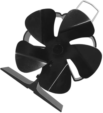 Garneck Heat Activated Fireplace Fan Stove Fan Mini Size No Electricity Required