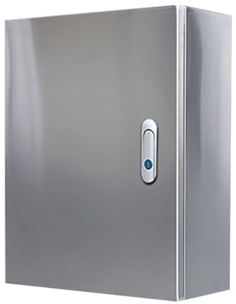 Elektrischer Anschlusskasten aus Edelstahl 304,An der Wand befestigter Metallprojekt-Kasten-elektrischer Steuerkasten,IP66 Outdoor-WLAN-Gehäuse Netzwerküberwachung PV-Kombinatorbox,mit Montageplatte