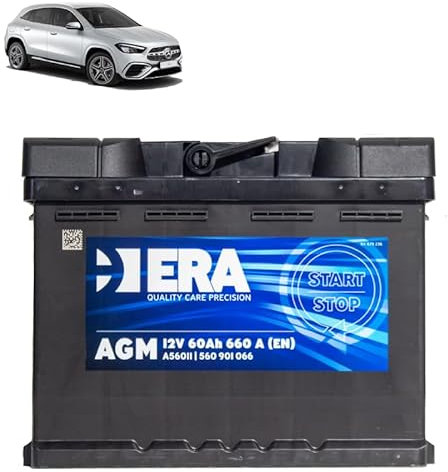 Batteria 60Ah A.G.M. per Mercedes GLA H247 250 250e Hybrid 2020+