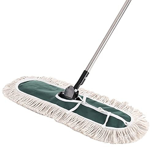 QUEAWOQ Trapeador Plano de Hilo de algodón Grande con Mango Ajustable Limpiador de Piso de Madera Dura Oficina Hogar Limpiador de trapeador Industrial (7 3/8) para perseguir la Felicidad Octopus Feet