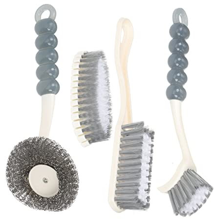 Healvian 4stücke Reinigungsbürsten Für Badezimmer Und Küche Mit Griff Design Für Einfache Handhabung Topfbürste Schuhreiniger Und Haushaltsreinigungswerkzeugen Für Reinigungsaufgaben