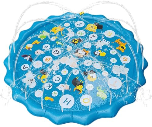 Sprinkler Mat | Outdoor Sprinkler for Kids,Thicken Large Pad, Pet Accessories, Outdoor Game for Lawn Beach Backyard