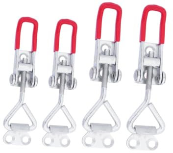 VILLCASE 4pezzi Morsetto Ginocchiera in Chiusura Regolabile Per Casse Scatole Armadi Uso Professionale in Saldatura Riparazione Facile Installazione