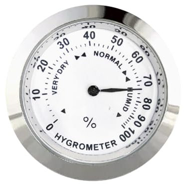 Humidor Hygrometro - Igrometro per sigari analogici, tester per sensore analogico di umidità ad alta precisione, termometro a quadrante rotondo | Classico indicatore meccanico ', leader di um