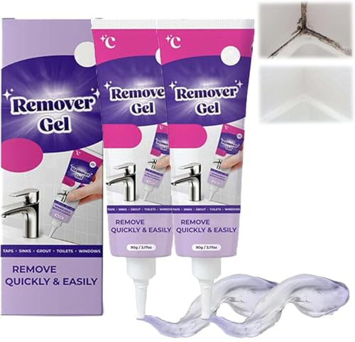 Gel Antimuffa, Potente Gel Detergente per La Casa, Altamente Efficace Nella Penetrazione, Adatto per Fughe Tra Piastrelle di Bagno E Cucina, Pareti E Fughe, Pulizia Rapida, Formula Sicura (2)